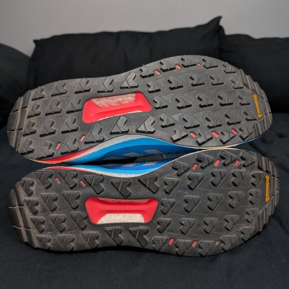Adidas Terrex Free Hiker - Size 11.5 - Blue Black Orange - Picture 4 of 4